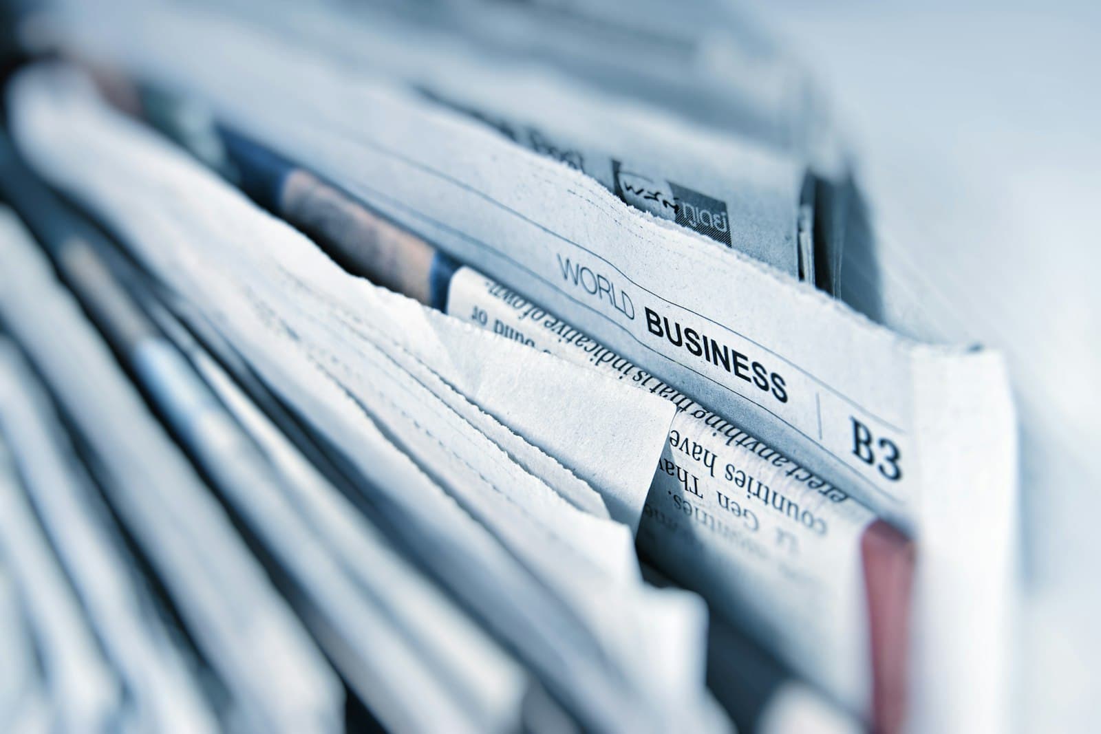 Newspaper containing major articles and information